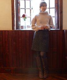 PROPORTION BODY DRESSING(プロポーション　ボディドレッシング)/｜美人百花11月号掲載｜ビットチャーム付台形スカート/ブラックミックス