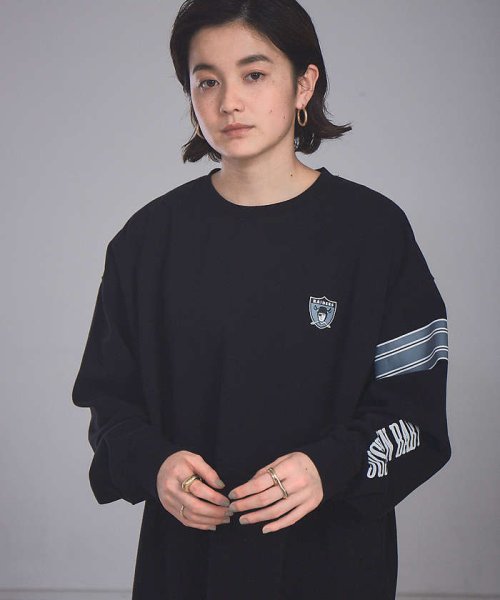 ABAHOUSE(ABAHOUSE)/【NFL】MYSELF ABAHOUSE 別注 チーム ロゴ ロングスリーブ T/ブラック系その他3