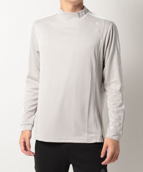 LANVIN SPORT(ランバン スポール)/【ECO】モックネック長袖シャツ【UV/吸水速乾】【アウトレット】/グレー