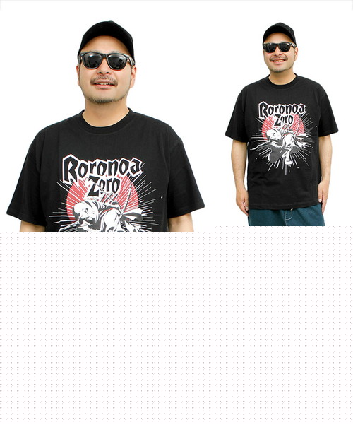 Onepiece ワンピース 半袖 Tシャツ メンズ 大きいサイズ ロロノアゾロ プリント クルーネック カットソー 半袖tシャツ 綿 コットン アニメ 漫画 ワンカラーズ One Colors Magaseek