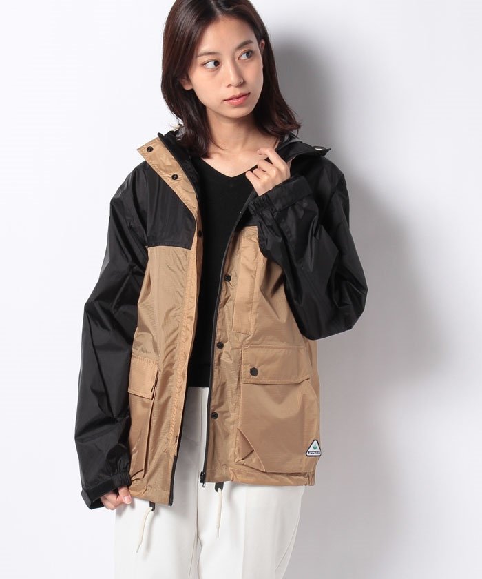 純正オーダー レディース ムーンバット ベージュ バイカラーマウンテンパーカー Moonbat Vjgmw M M L相当 Flton フルトン レインコート セール中 正規品 Jlt Polinema Org