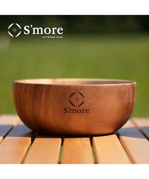 S'more(スモア)/【smore】S'more / Jenga Bowl 18×7.5cm 木製 食器 サラダボウル/ブラウン