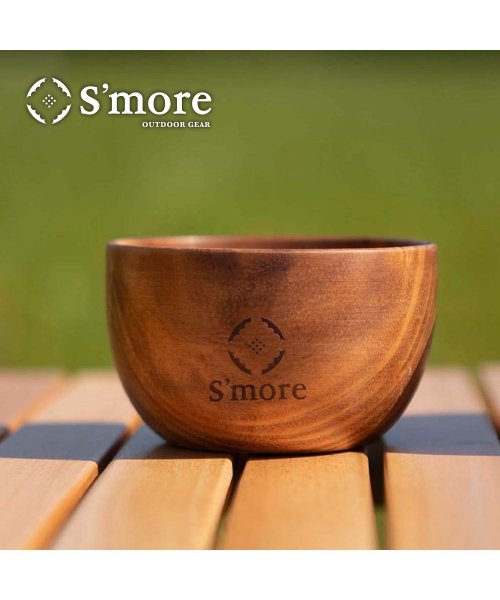 S'more(スモア)/【smore】S'more / Jenga Bowl 10×6cm 木製 食器 サラダボウル/ブラウン