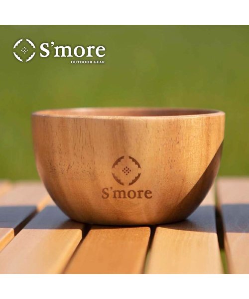 S'more(スモア)/【smore】S'more / Jenga Bowl 12×6cm 木製 食器 サラダボウル/ブラウン