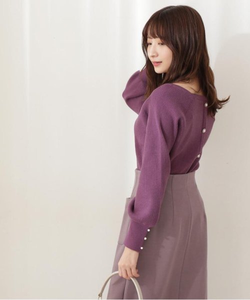セール 美人百花11月号掲載 パール釦ラグランニット プロポーション ボディドレッシング Proportion Body Dressing Magaseek