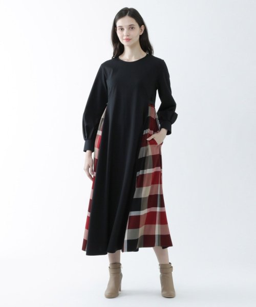 プリムシルケットポンチクレストブリッジチェックコンビワンピース Blue Label Crestbridge Blue Label Crestbridge Magaseek