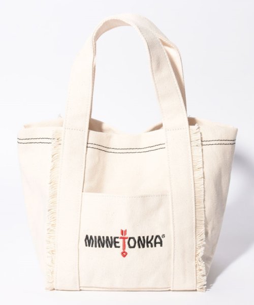 MINNETONKA(MINNETONKA)/Fringe one mile tote bag/ﾎﾜｲﾄ