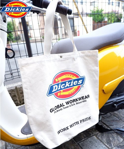 Dickies(Dickies)/Dickies LOGO TC CANVAS  TOTE BAG/ｵﾌﾎﾜｲﾄ