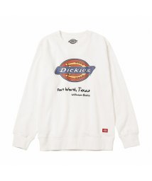 MAC HOUSE(kid's)(マックハウス（キッズ）)/Dickies ディッキーズ 裏毛スウェットプリントクルートレーナー 1474－9728/ホワイト