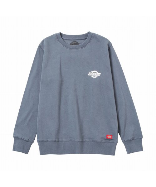 MAC HOUSE(kid's)(マックハウス（キッズ）)/Dickies ディッキーズ 裏毛スウェットプリントクルートレーナー 1474－9728/ブルー