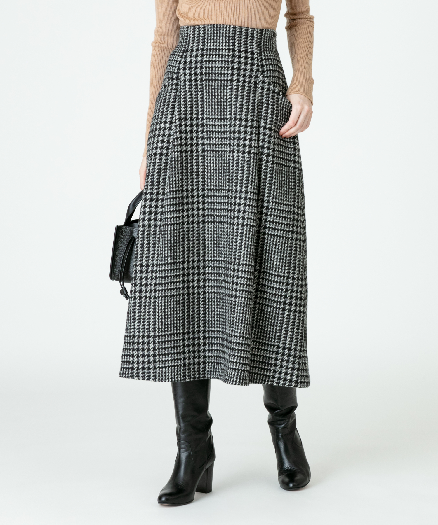 アルアバイル LOULOU WILLOUGHBY ウサギチェックプリーツスカート