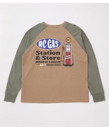 RODEO CROWNS WIDE BOWL(ロデオクラウンズワイドボウル)/RC GAS L／S Tシャツ/BEG