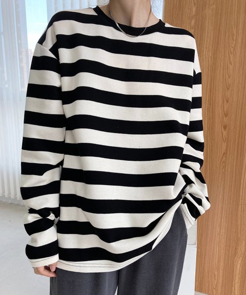 セール ボーダー Tシャツ レディース 長袖韓国 アイモン Aimoon Magaseek