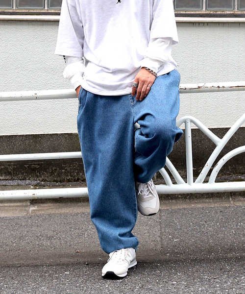 バックナンバー バルーンデニムイージーパンツ Back Number Back Number Magaseek