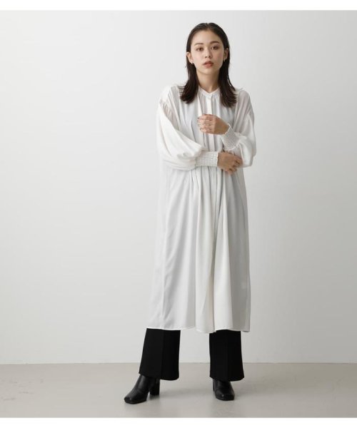 セール Sleeve Gather Volume Onepiece アズールバイマウジー Azul By Moussy Magaseek