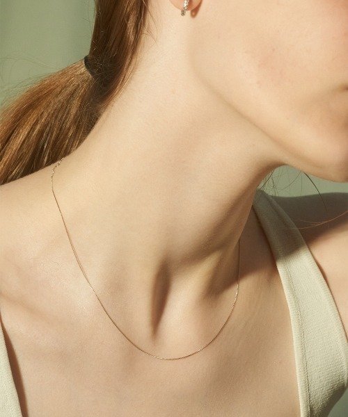 les bon bon(les bon bon)/【les bon bon / ルボンボン】sophie necklace white gold / ソフィア ネックレス ホワイトゴールド 10金 /シルバー