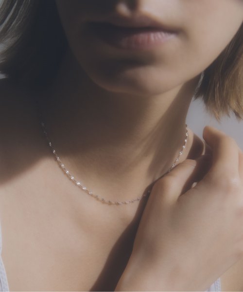 【les bon bon / ルボンボン】sunlight necklace white gold / サンライトネックレス ホワイト ゴールド bon les サンライトネックレス bonbon
