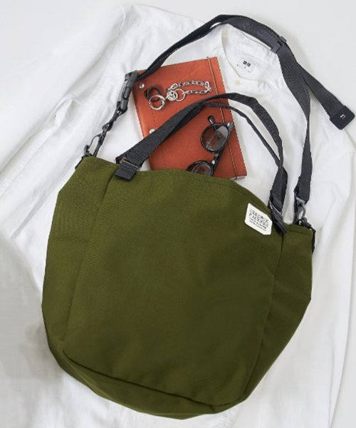 FREDRIK PACKERS(FREDRIK PACKERS)/13インチPC・A4収納可【FREDRIK PACKERS / フレドリックパッカーズ】 MISSION TOTE S 2WAYミニトートバッグ ショルダー付/オリーブ