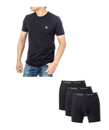 Calvin Klein(カルバンクライン)/【メンズ】Calvin Klein T－SHIRT/ボクサーパンツ セットA/ブラック