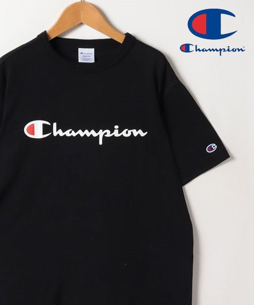 marukawa shonan(marukawa shonan)/【Champion/チャンピオン】 ロゴ 半袖Ｔシャツ メンズ レディース / アメカジ カジュアル ユニセックス シンプル 人気 スポーツ /ブラック