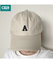 CRB(シーアールビー)/Aイニシャルキャップ/アイボリー
