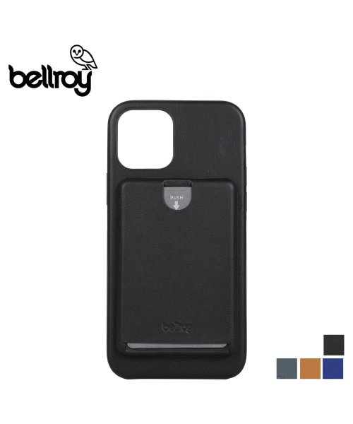 Bellroy(ベルロイ)/ベルロイ Bellroy iPhone12 12 Pro ケース スマホ 携帯 アイフォン メンズ レディース 背面ポケット PHONE CASE ブラック グ/ネイビー