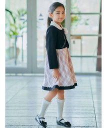 SHOO・LA・RUE(Kids) /【110－130cm/3点セット/セレモニー/入卒】チェックワンピース/504308933