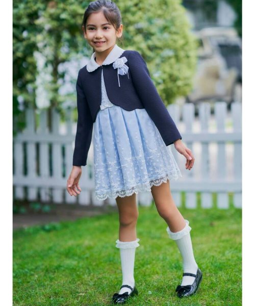 110－130cm/3点セット/セレモニー/入卒】レースワンピース(504308934  