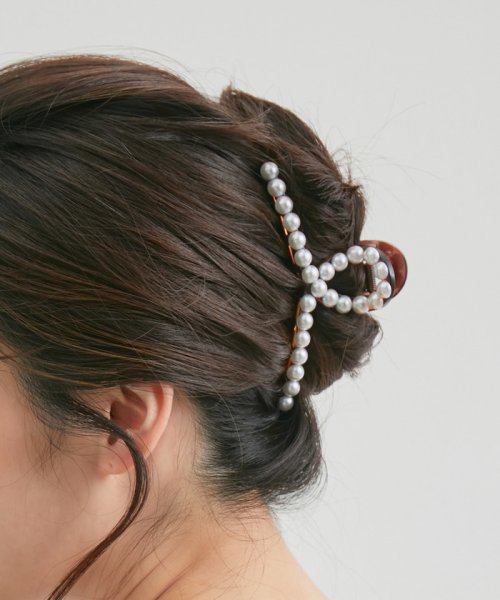 簡単ヘアアレンジ パールヘアクリップ ビス Vis Magaseek