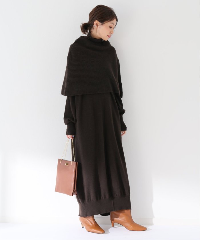 取り寄せ可 ワンピース レディース ブラウン フリー セット スピック スパン ケープ カシミヤブレンド Spick U0026 S6yrv Span 店舗 Www Carmenparis Net