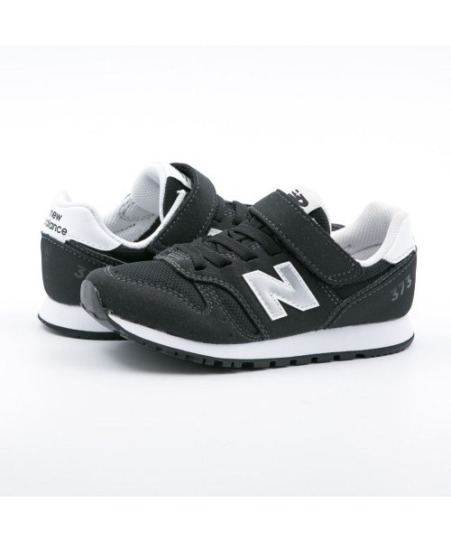 new balance(ニューバランス)/新色追加 ニューバランス NewBalance YV373 キッズ ジュニア スニーカー ランニング 373 シンプル シューズ 靴 親子コーデ リンクコーデ /ブラック