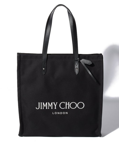 JIMMY CHOO(ジミーチュウ)/【JIMMY CHOO】ジミーチュー トートバッグ LOGOTOTEFFQ/ブラック×ブラック