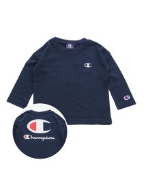 CHAMPION(チャンピオン)/チャンピオンロゴ長袖Tシャツ/ネイビー