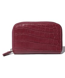 gino marina　luxe(ジーノマリーナリュクス)/クロコダイル本革ミニ財布/ワイン