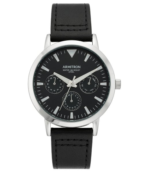 ARMITRON NEWYORK(ARMITRON NEWYORK)/ARMITRON アナログ メンズ レザーウォッチ/ブラック