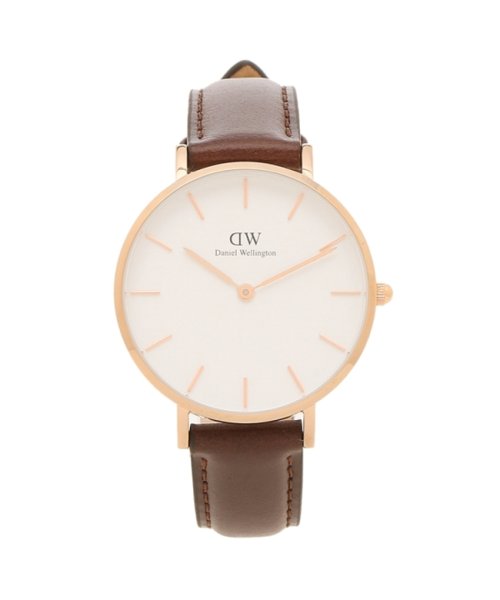 セール ダニエルウェリントン 時計 レディース メンズ クラシック ぺティート 32mm クォーツ ホワイト ブラウン Daniel Wellington Dw0010 ダニエル ウェリントン Daniel Wellington Magaseek
