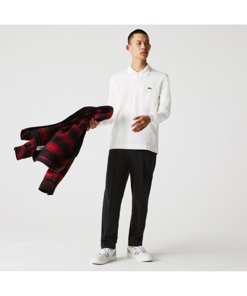 LACOSTE Mens(ラコステ　メンズ)/オーガニックコットンロングスリーブポロシャツ/ホワイト