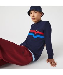 LACOSTE Mens(ラコステ　メンズ)/メイド・イン・フランス 切り替えラインオーガニックコットンポロシャツ/ネイビー