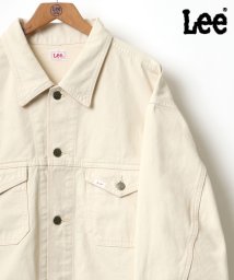 LAZAR(ラザル)/【Lazar】Lee/リー 【LEE LITE】 RIDER JACKET/オーバーサイズ デニム ツイル ライダージャケット/Gジャン －21AW－/アイボリー