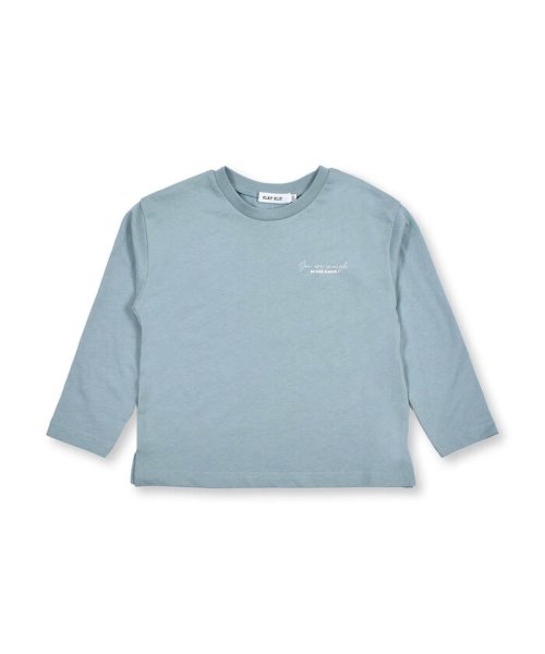 SLAP SLIP(スラップスリップ)/色 柄 バリエーション 長袖 Tシャツ (80~130cm)/ブルー