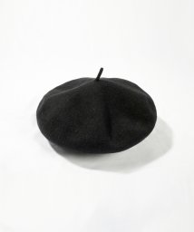 SAISON DE PAPILLON(セゾン ド パピヨン)/オーストラリア産ウール100％ベレー帽/ブラック