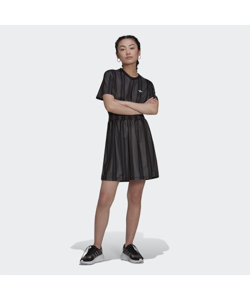 セール スモッキング ストライプワンピース アディダス オリジナルス Adidas Originals Magaseek