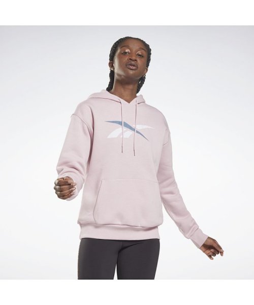 Reebok(リーボック)/トレーニング エッセンシャルズ ベクター フーディー / Training Essentials Vector Hoodie/ピンク