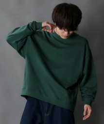 SITRY(SITRY)/【SITRY】ワイドシルエット スウェット シャツ/トレーナー  カットソー メンズ トップス/ダークグリーン