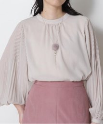 NATURAL BEAUTY BASIC(ナチュラルビューティーベーシック)/ミンク＆パールＹネックレス/モーブ