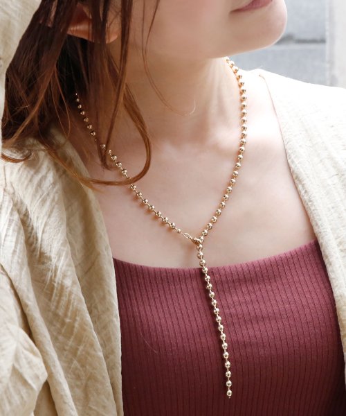 ボールチェーンロングネックレス コレカラ Colleca La Magaseek