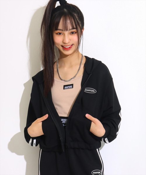 セール ライン入ジャージパーカー アナップガール Anap Girl Magaseek