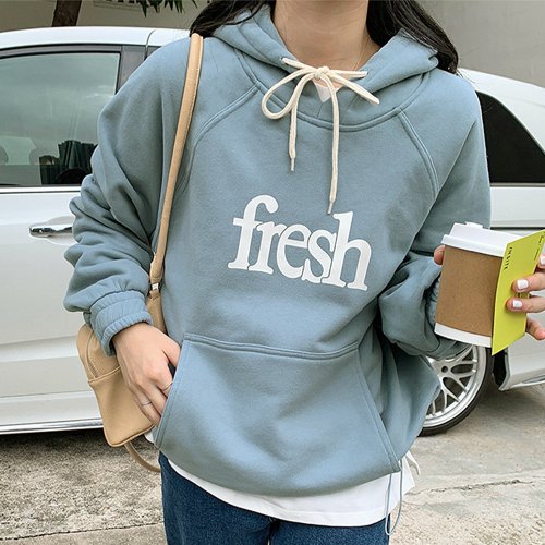 セール ロゴパーカー レディース 裏起毛 韓国 ミニミニストア Miniministore Magaseek