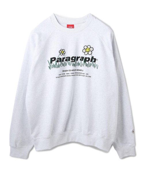 LHP(エルエイチピー)/Paragraph/パラグラフ/フラワーロゴプルオーバースウェット/Flower Logo Sweat/PARAGRAPH_NO.35/NATURAL