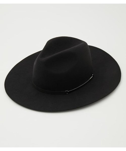 AZUL by moussy(アズールバイマウジー)/WIDE BRIM FELT HAT/BLK